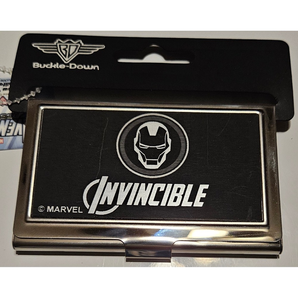 Marvel Iron Man Invincible Buckle‎ Down Business Card Case Holder New